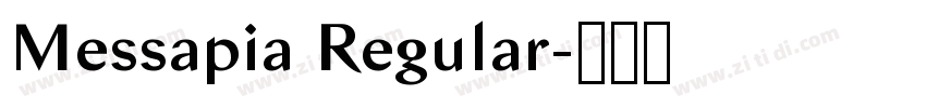 Messapia Regular字体转换